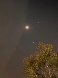 Rare Celestial Alignment: Moon, Venus, and Saturn Shine Together Over India